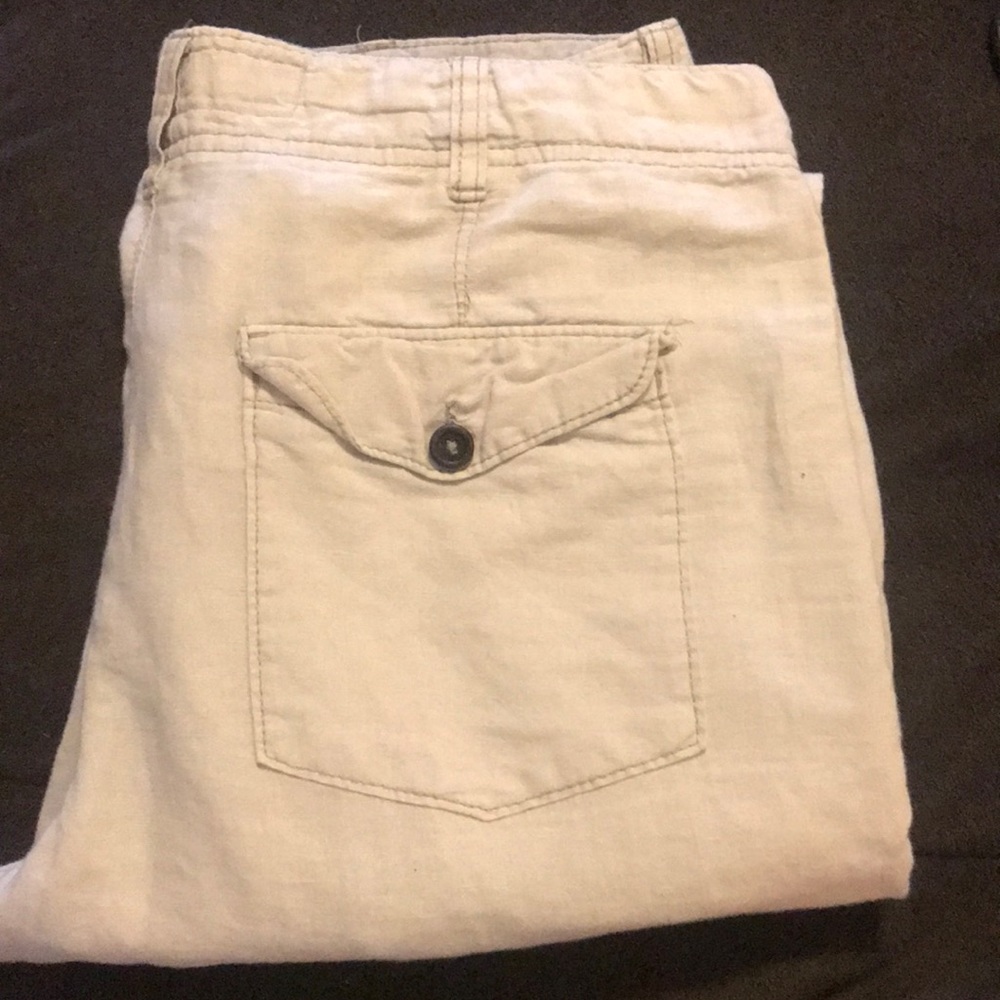 H&M men’s casual drawstring linen pants